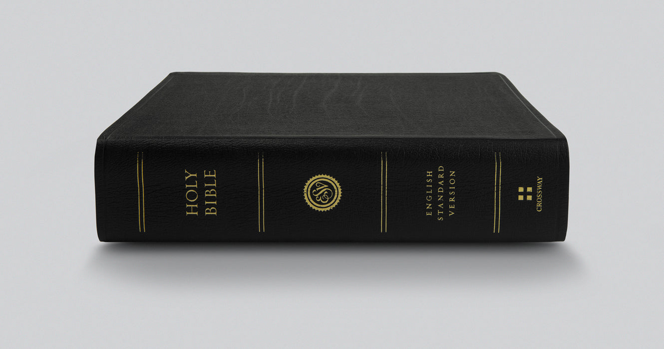 ESV Super Giant Print Bible, Black Genuine Leather