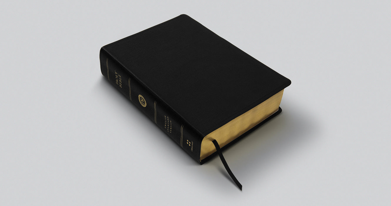 ESV Super Giant Print Bible, Black Genuine Leather