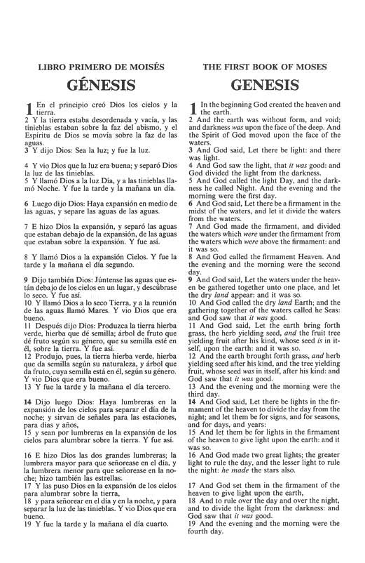 Biblia Bilingüe RVR 1960/KJV, Encuadernación Dura (RVR 1960/KJV Bilingual Bible) HB (op)