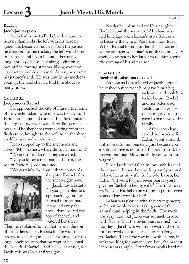 Jacob - Abeka Flash-A-Card