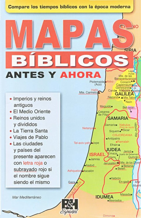 Mapas Biblicos Antes Y Ahora Folleto (Then & Now Bible Maps Pamphlet)