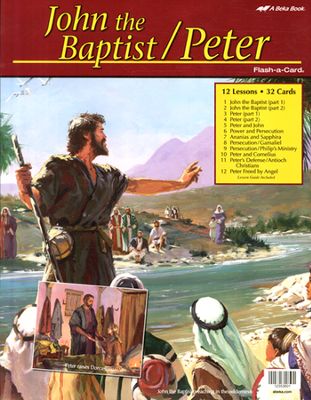 John the Baptist/Peter - Abeka Flash-A-Card