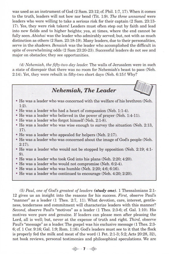 Leadership Lesson 1-7