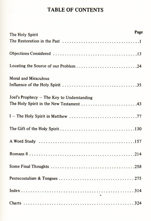 Table of Contents
