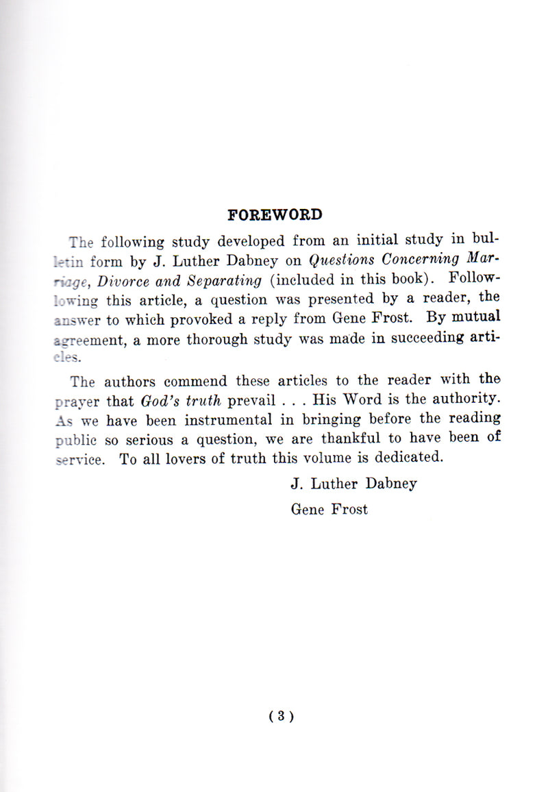 Dabney-Frost Forward