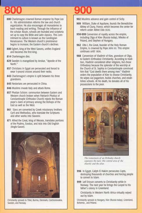 Christian History Time Line Pamphlet