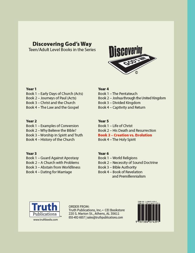 Creation versus Evolution (Teen/Adult 5:3)