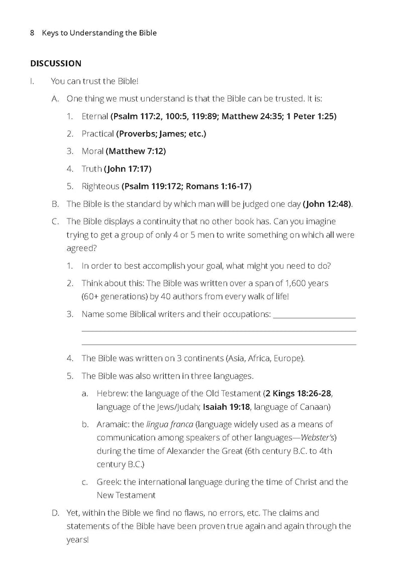 Key Understanding Bible Keys to Understanding the Bible — One Stone Biblical Resources