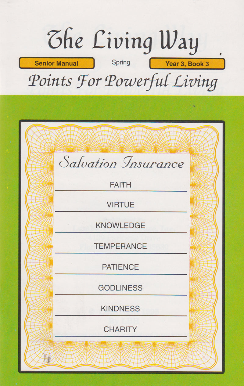 SENIOR 3-3 MAN - Points For Powerful Living