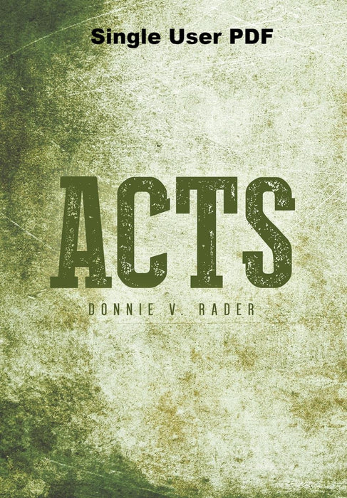 Acts - Downloadable Single User PDF