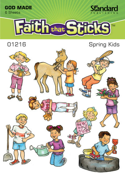 Spring Kids Stickers
