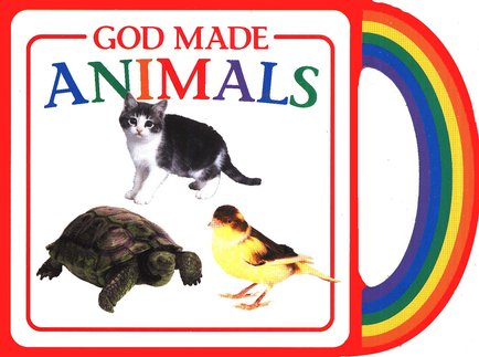 God Made Animals Board Book with Handle