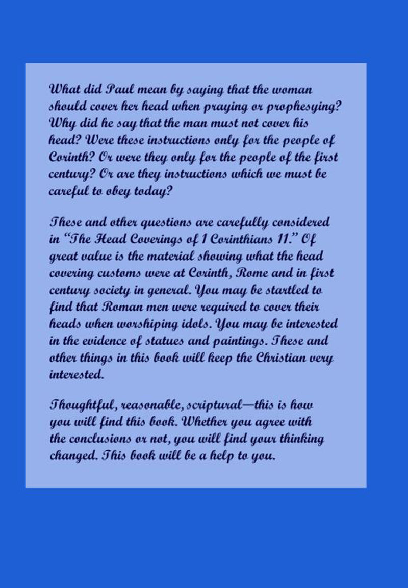 Head Coverings of I Corinthians 11