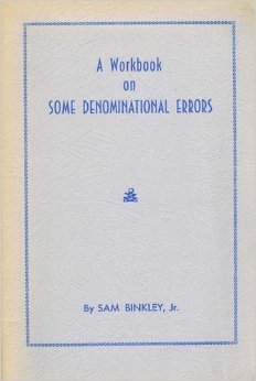 A Workbook On Some Denominational Errors