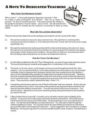 Teaching Suggestions