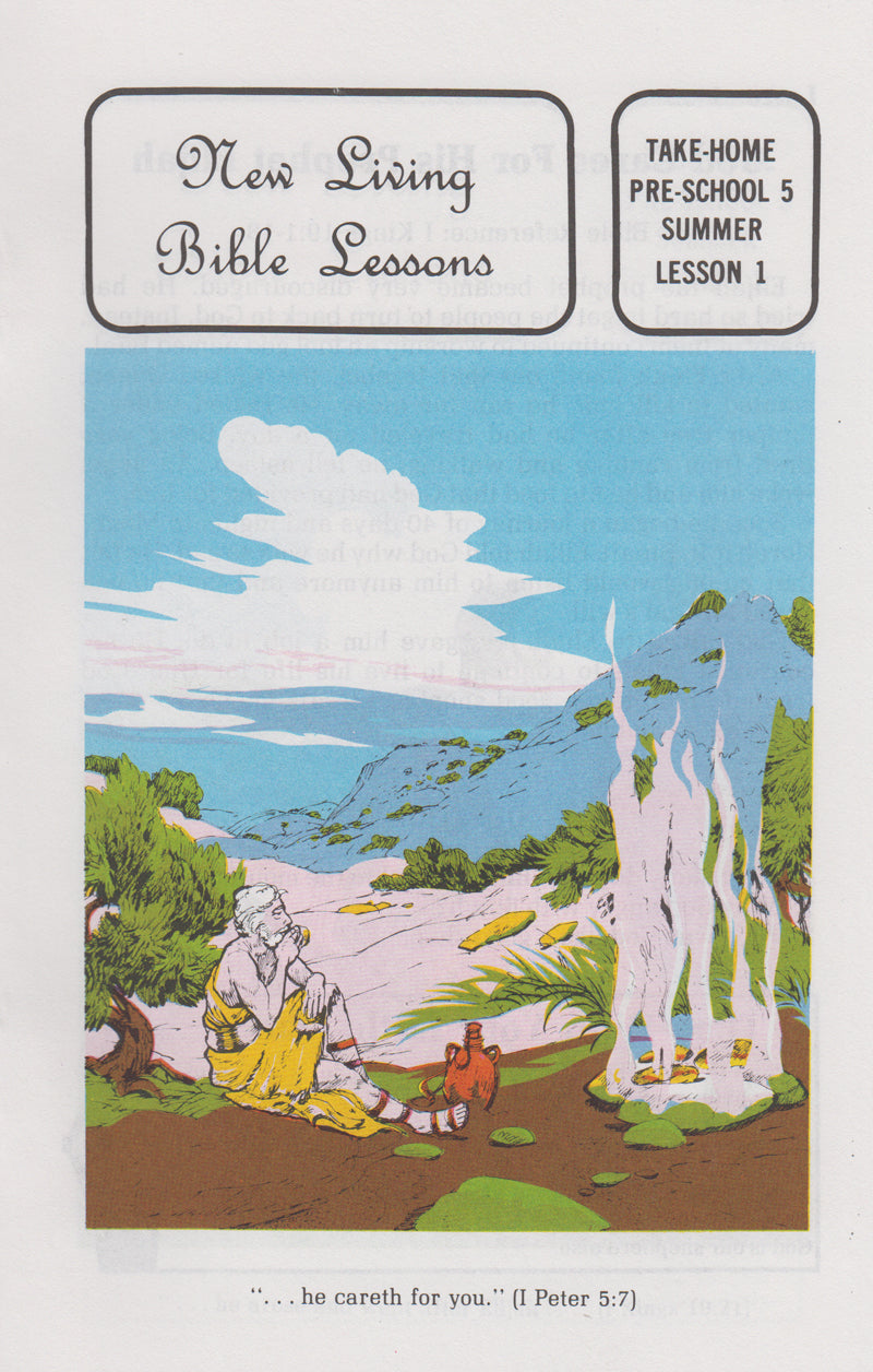 PRESCHOOL 5-4 TH - God's Prophets