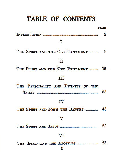 Table of Contents