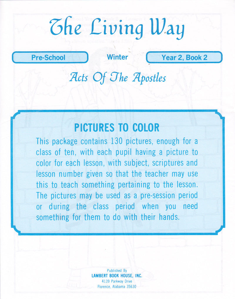 PRESCHOOL 2-2 PTC - Acts of the Apostles