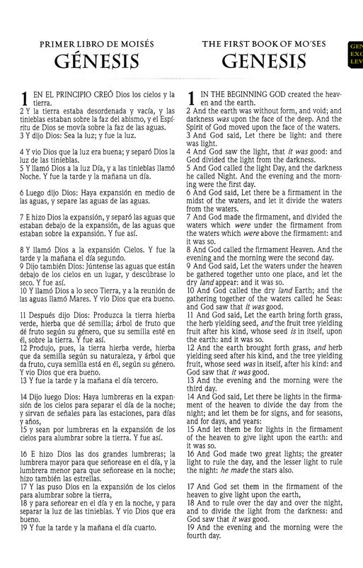 RVR 1960/KJV Biblia Bilingue Negro Indice (Bible RVR 1960/KJV Bilingual Bible)