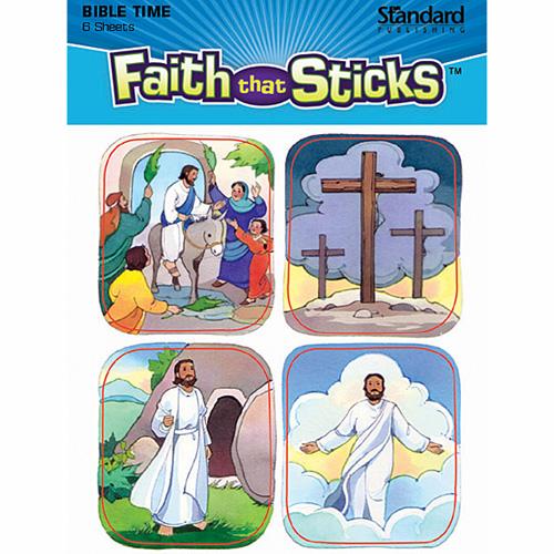 Jesus Died and Lives Stickers -top