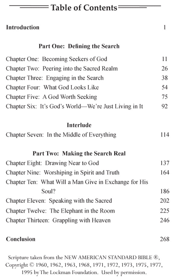 Table of Contents