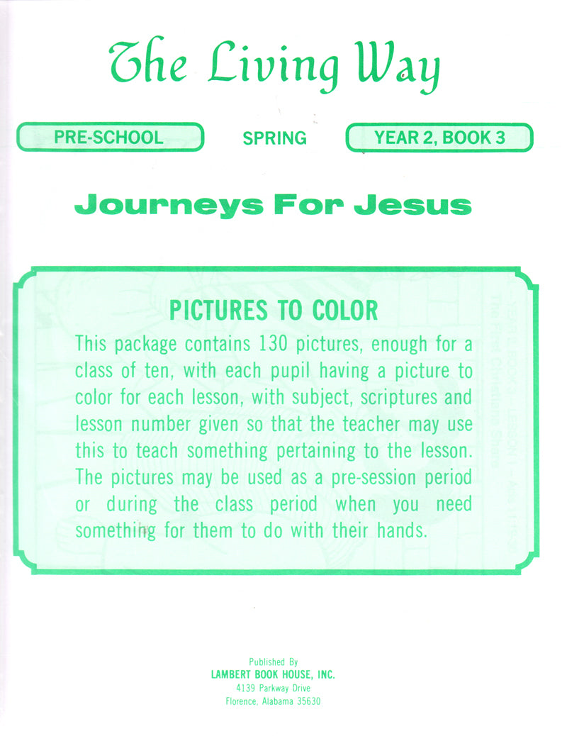 PRESCHOOL 2-3 PTC - Paul's Journeys for Jesus