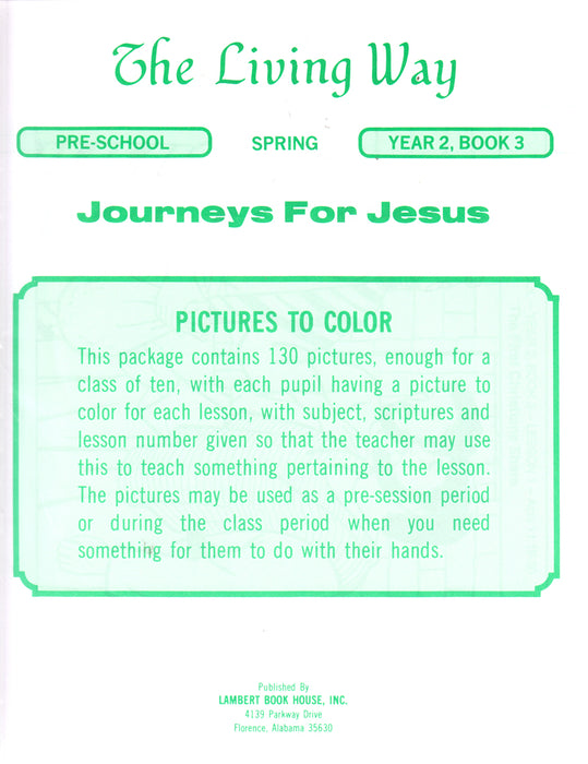 PRESCHOOL 2-3 PTC - Paul's Journeys for Jesus