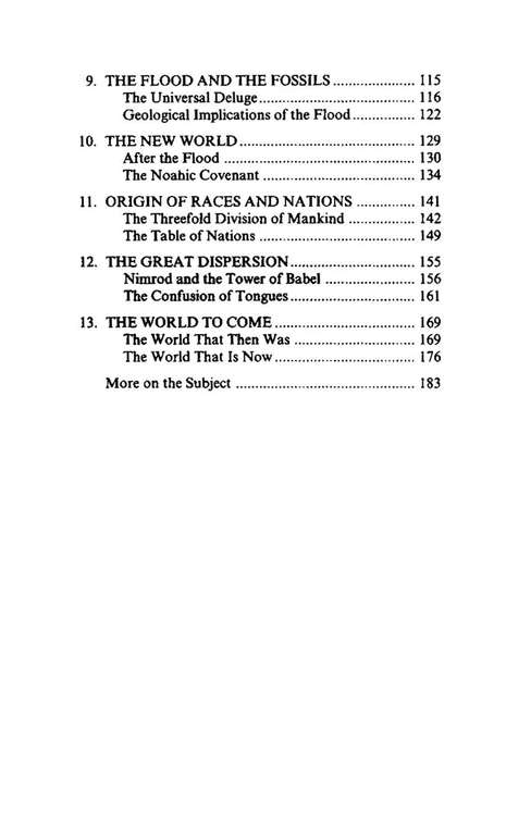 The Beginning of the World:  A Scientific Study of Genesis 1-11