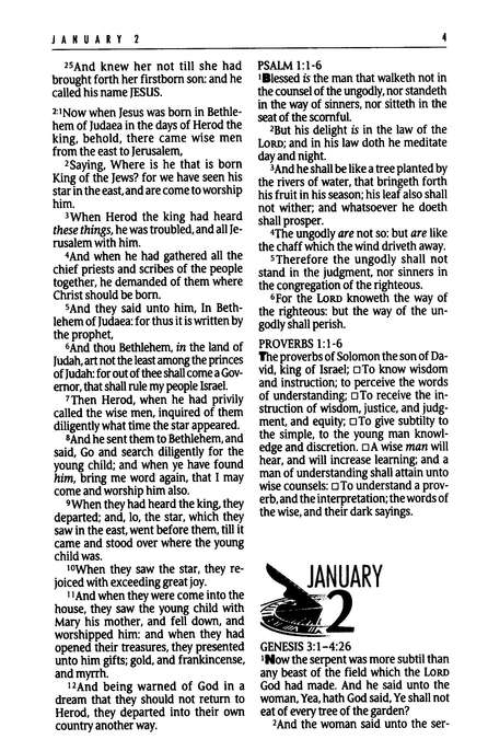 The One Year Bible - KJV