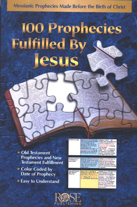 100 Prophecies Fulfilled By Jesus pamphlet