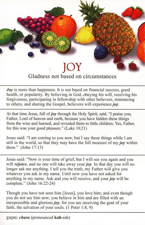 Fruit of the Spirit Pamphlet