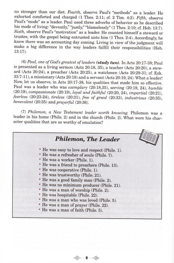 Leadership Lesson 1-8