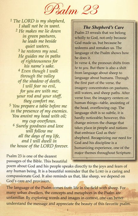 Psalm 23 Pamphlet
