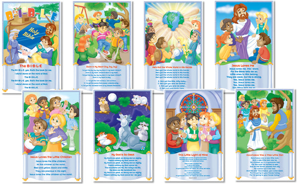 Children's Bible Songs Bulletin Board