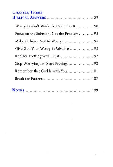 Overcoming Fear and Worry