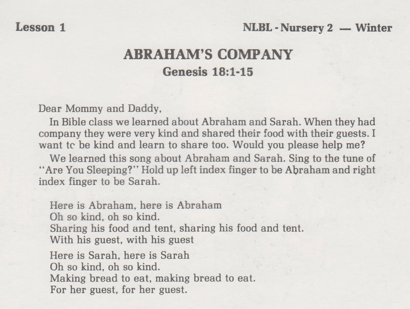 NURSERY 2-2 TH - Three Great Men