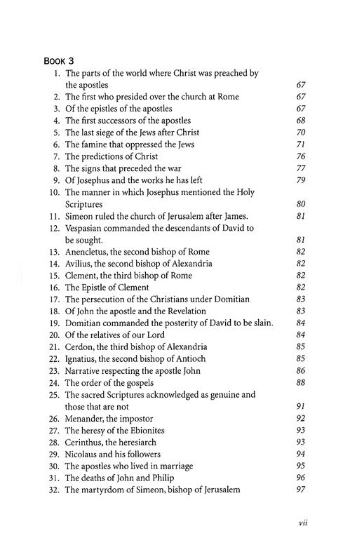 Eusebius' Ecclesiastical History *