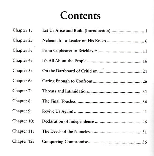 Nehemiah: Let Us Arise and Build