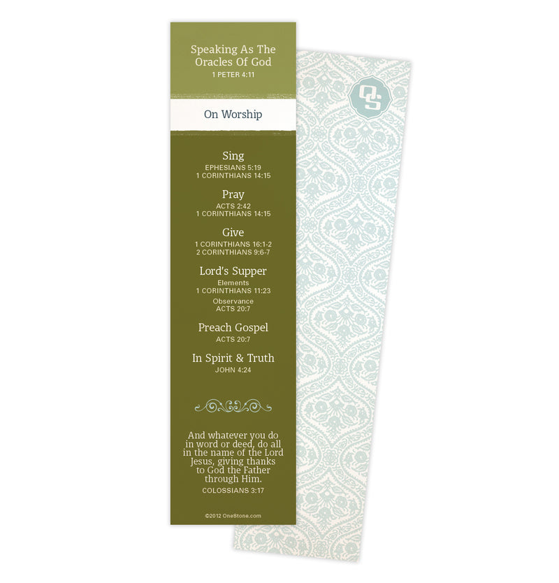 Worship Oracles Bookmark