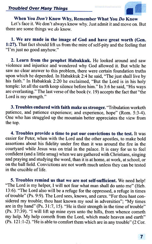 Troubled Over Many Things