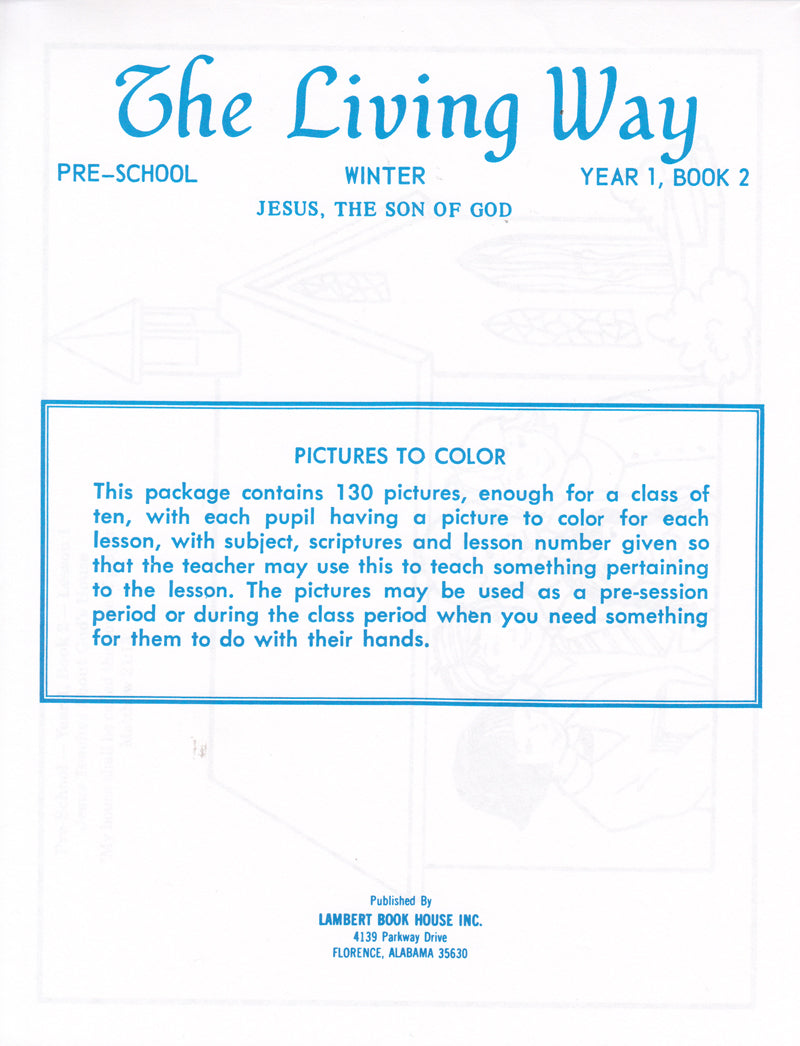 PRESCHOOL 1-2 PTC - Jesus - Son of God