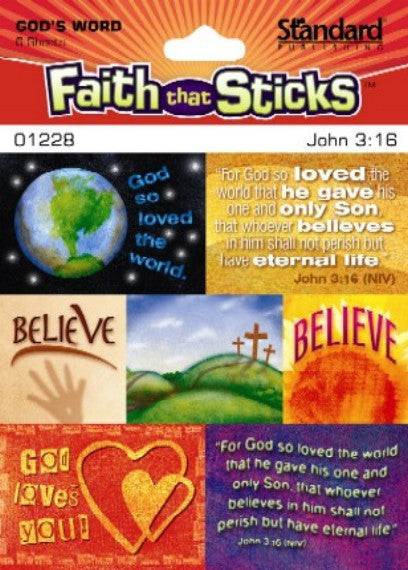 John 3:16 Stickers