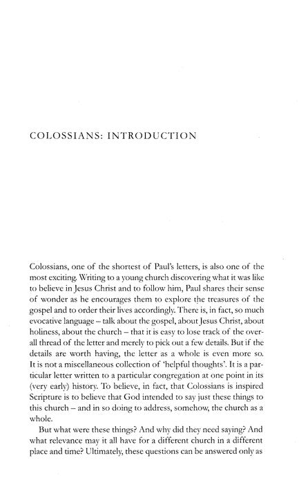 Tyndale New Testament Commentary:  Colossians and Philemon