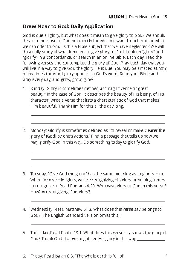 Drawing Nearer to God