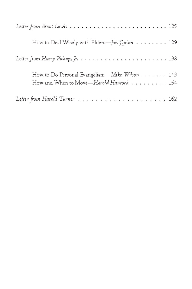 Table of Contents