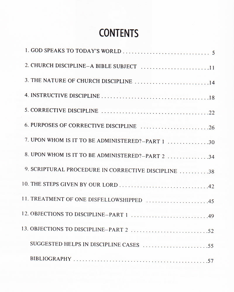 Table of Contents