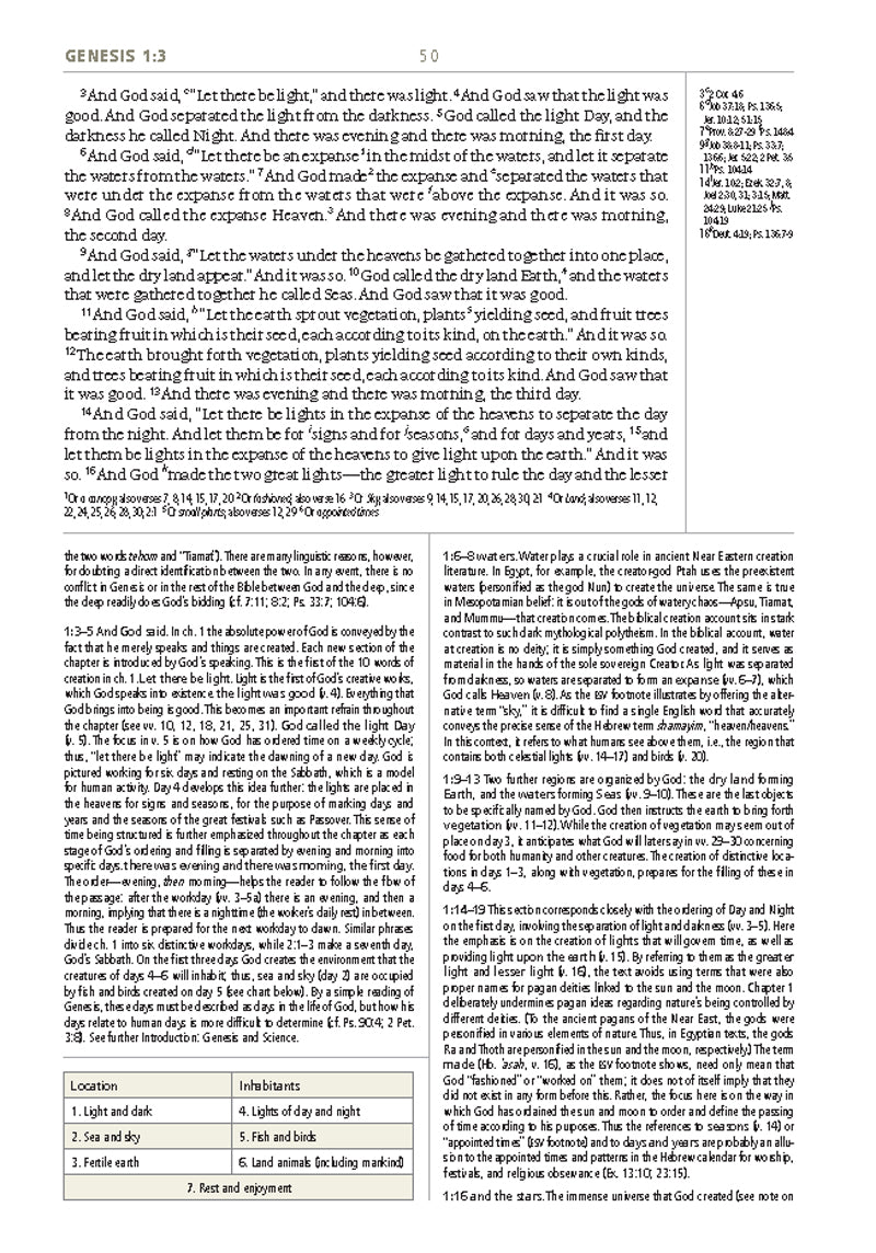 ESV Study Bible Large Print - Hardcover