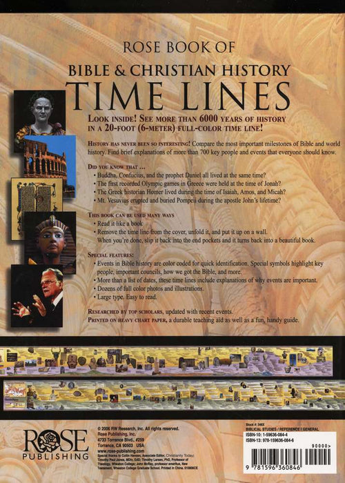 Rose Book of Bible & Christian History Time Lines