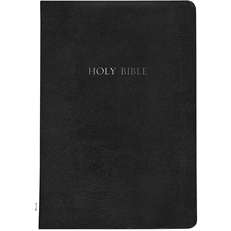KJV Large Print Wide Margin Bible Black Bonded