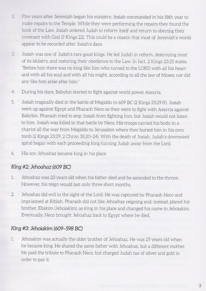 Jeremiah: Judah's Last Hope For Salvation: A Paradigm Study